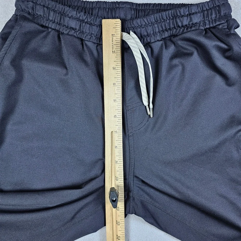 Vuori Sunday Performance Jogger Pants Mens Small Black Drawstring Pockets V416